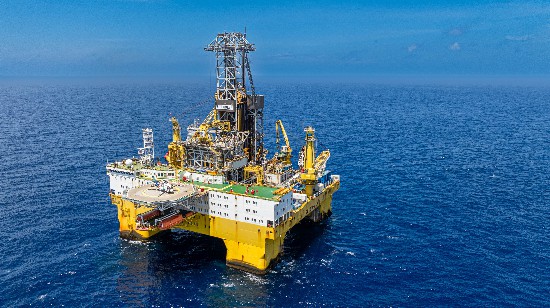 2024年8月17日,海南陵水,深海一号二期钻井平台。